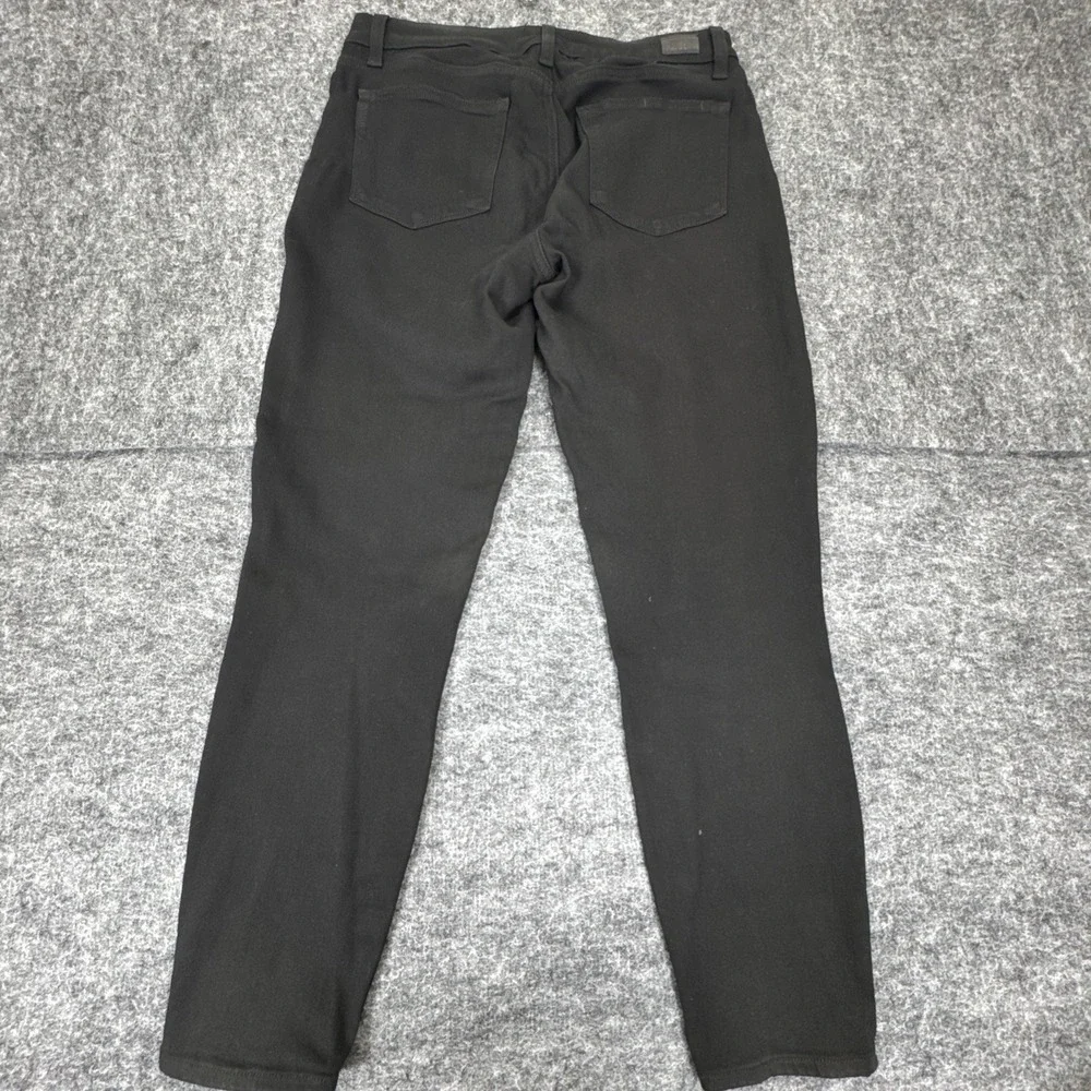PAIGE Women's Verdugo Black Distressed Denim Crop Ankle Jeans‎ Size 30 - Picture 5 of 5